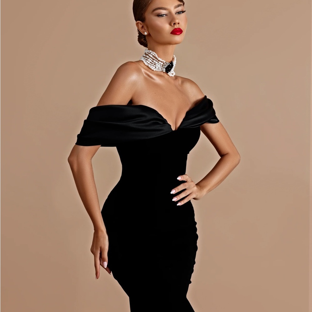 Dodona Avdiu Couture Black Evening Gown - as seen on Zendaya